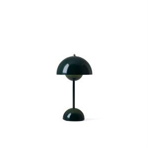 &Tradition Flowerpot VP9 Tischlampe Tragbar Dunkelgrün