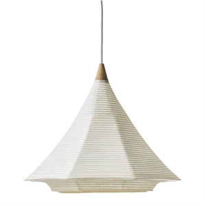 Motarasu Fuji Pendelleuchte Weiß/Eiche