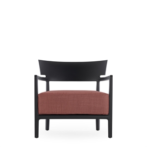 Kartell CARA MAT Outdoor-Sessel Schwarz/ Burgunder