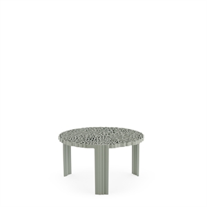 Kartell T-TABLE Beistelltisch Klein Grün/Zinn