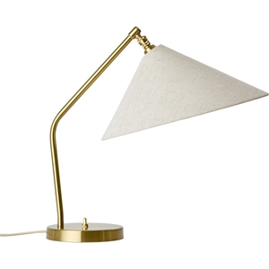 Gubi Gräshoppa Tischlampe Messing/ Leinwand