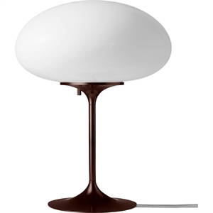 Gubi Stemlite Tischlampe H42 Schwarz Rot/Opal