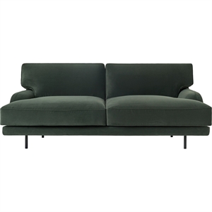 Gubi Flaneur 2-Personen-Sofa Schwarz/Asator 0984