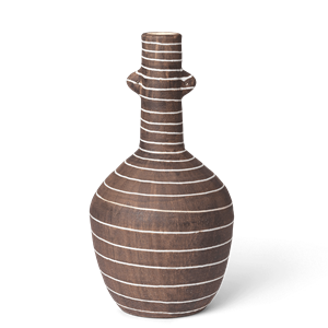 Ferm Living Brura Vase Kaffee/ Weiß