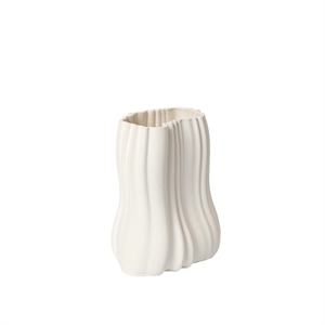 Ferm Living Moire Vase H20 Gebrochenes Weiß