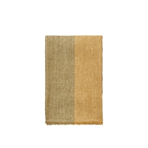 Ferm Living Pila Leinenteppich 120x170 Khaki/Altes Gold