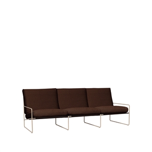 Ferm Living Desert 3-Sitzer-Sofa, reines Bouclé/Kaschmir/Kastanie