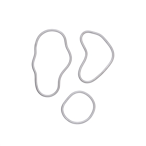 Ferm Living Pond Untersetzer-Set, 3- Aluminium