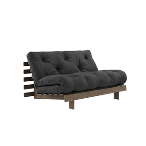 Karup Roots Schlafsofa 140x200 Johannisbrotbraun/734 Dunkelgrau