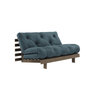 Karup Roots Schlafsofa 140x200 Johannisbrotbraun/757 Petrolblau