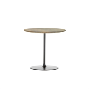 Vitra Occasional Low Table Ø45 Räuchereiche/Schokolade