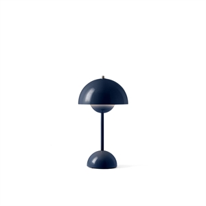 &Tradition Flowerpot VP9 Tragbare Lampe Stahlblau