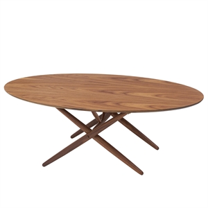 artek Ovalette Couchtisch Walnuss