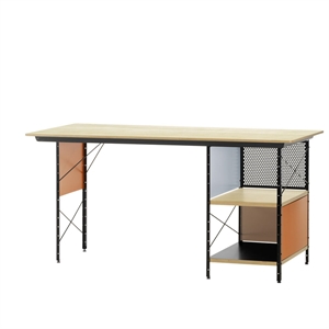 Vitra Eames EDU Desk Schwarz/ Orange/ Blau/ Birke