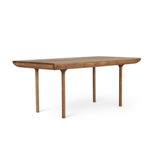 Warmer Nordischer Rúna Schreibtisch L180 Teak Geölte Eiche