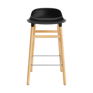 Normann Copenhagen Form Barhocker H65 cm Schwarz/Eiche