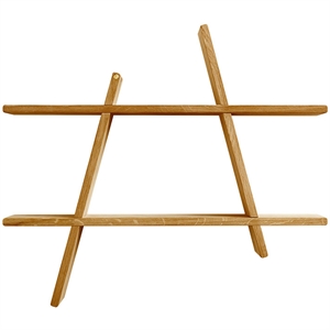 Andersen Furniture A-Shelf Regal Medium 52x9x46 Geräucherte Geölte Esche