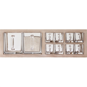 Andersen Furniture A-Organizer 2 Regale Weiß Matt Lackierte Eiche/Glas