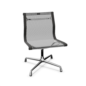 Vitra Aluminium EA 105 Bürostuhl Netzgewebe Dunkelgrau/ Chrom