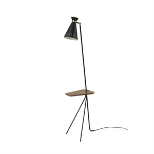 Warm Nordic Cone Stehlampe mit Tisch Schwarz Noir