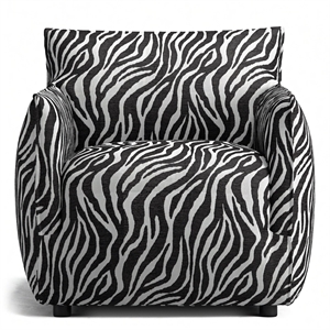 Decotique Le Petite Sessel Zebra/ Schwarz/ Weiß