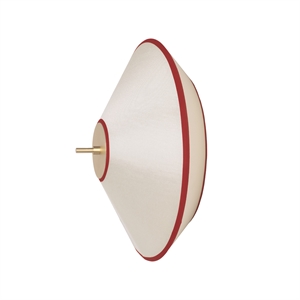 Edgeform Tafta Wand-/Deckenleuchte Ø40 Rot/Off-White