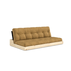 Lampensockel Schlafsofa mit 5-lagiger Matratze, Farbe: Black Night/643 Golden Ochre