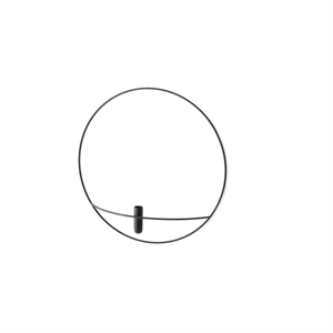 MENU POV Circle Vase / Kerzenständer Groß Schwarz