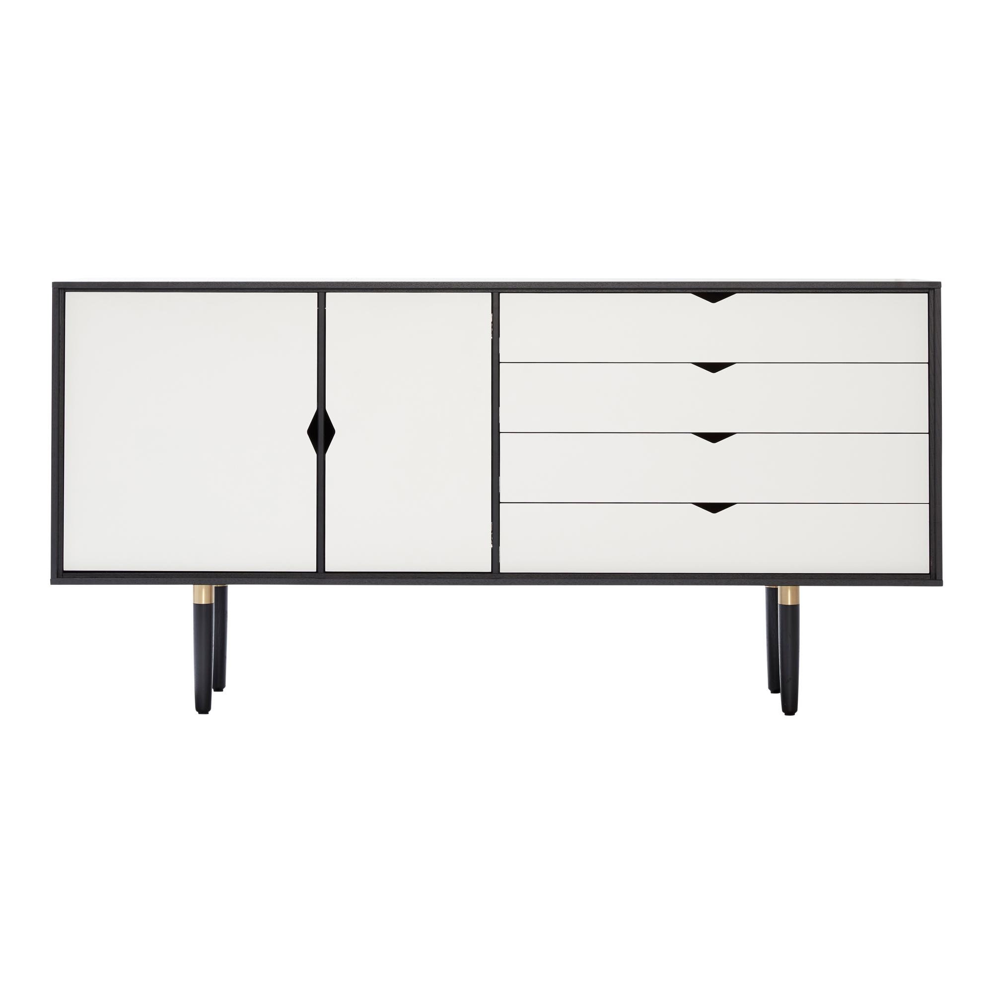 Andersen Furniture S6 Schrank Schwarz/ Weiß