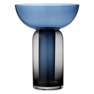 AYTM TORUS Vase H33 Schwarz/ Marineblau