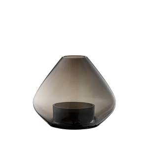 AYTM UNO Laterne/Vase Schwarz H11,5 cm