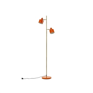 Dyberg Larsen Ocean Stehlampe Orange/ Messing