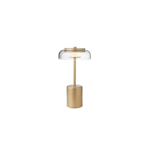 Nuura Blossi Tragbare Lampe Mini Nordic Gold/ Klar