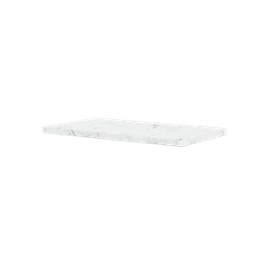 Montana Panton Wire Oberplatte Weißer Marmor 34,8 cm x 18,8 cm