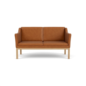 FDB Furniture L45 2-Sitzer-Sofa Cognac
