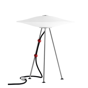Piet Hein Sinus 330D Tischlampe Opal mit Schwarz Leitung