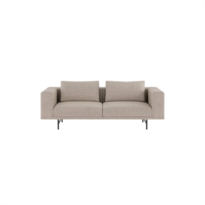 Vipp Loft 2-Sitzer-Sofa Brook Beige/ Kastanie/Schwarz
