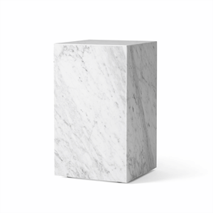 MENU Plinth Couchtisch Hoch Carrara Marmor