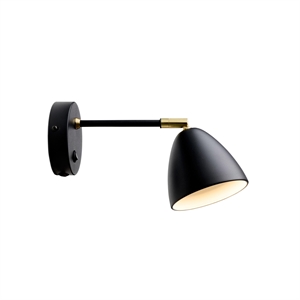 Halo Design Room Wandlampe Schwarz Messing