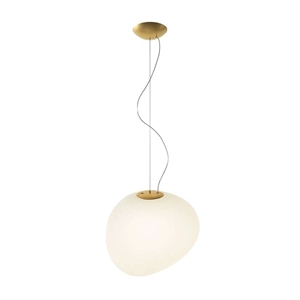 Foscarini Gregg Grande Pendelleuchte Gold/ Weiß