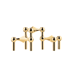 STOFF Nagel Kerzenhalter 3er-Set Aus Massivem Messing