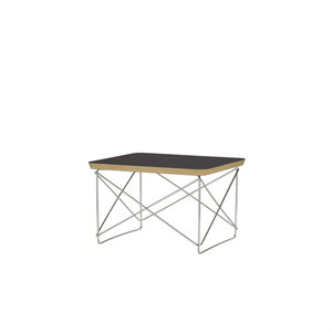 Vitra Occasional Table LTR Nachttisch/Beistelltisch, Laminat Schwarz /Edelstahl