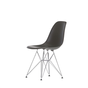 Vitra Eames Plastic DSR Dining Chair Deep Schwarz/ Chrom