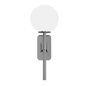 Astro Tacoma Single Wandlampe, Poliertes Chrom und Lampenschirm