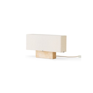 Audo Nonna Tischlampe H30 Travertin/ Sand