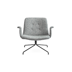 Bent Hansen Primum Sessel mit Armlehnen Schwarz/ Fluffy 50