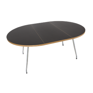 Bent Hansen Primum Esstisch Schwarz Linoleum/ Metall