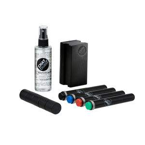 Chat Board Woody Starterset für Boards in den Farben Schwarz/Schwarz/ Rot/ Blau/ Grün