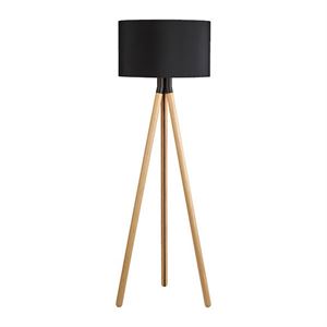 Darø Paso Wood 50 F1 Stehlampe Eiche - Schwarz/ Schwarz