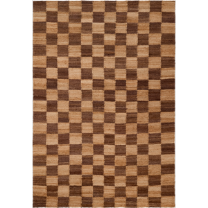 Decotique Chess Teppich 180x270 Jute/Braun